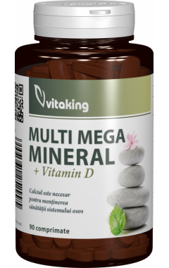 Multi Mega Mineral cu vitamina D Vitaking - 90 comprimate
